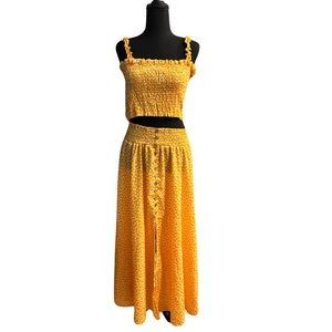 SHEIN two piece floral top & skirt